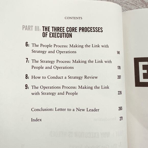 Execution: The Discipline of Getting‎ Things Done by Larry Bossidy, Ram Charan - Picture 4 of 15
